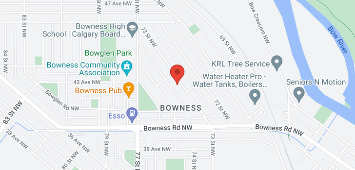 map of 4339 73 Street NW